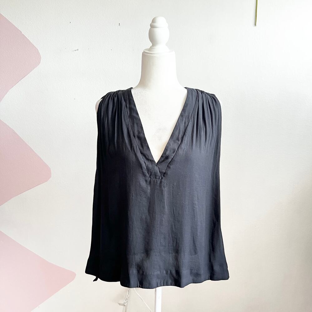 Free People Blue‎ Sheer Flowy Top Boho Fairycore Romantic Soft Girl Medium